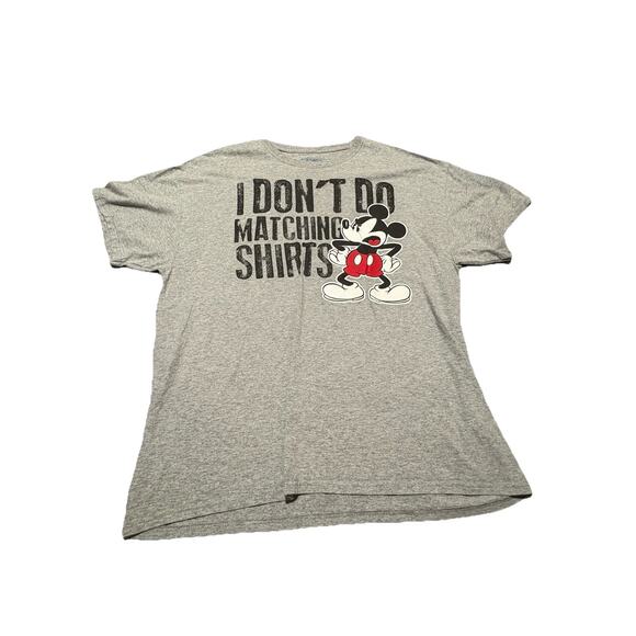 Disney Other - Disney Mickey Mouse T Shirt Adult Size L “I Don’t Do Matching Shirts” Graphic